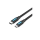 Дата кабель USB-C to Micro 5P 1.5m 2A black Vention (COVBG) - зображення 1