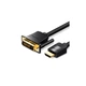 Кабель мультимедійний HDMI M to DVI M 1.0m 4K60Hz black Vention (ABFBF) - изображение 1