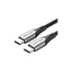 Дата кабель USB-C to USB-C 2.0m aluminum gray Vention (TADHH) - зображення 1