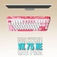 Клавиатура Магнитная VALKYRIE VK MAG 75 Lite White-Pink Игровая Магнитные Переключатели. Проводная 8000 Гц/с. RGB-подсветка, 84 клавиши, Переключатель 0,01 мм. Rappid Triger - изображение 5