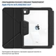 Чохол-книжка BeCover Rugged Origami Transparent з кріпленням Apple Pencil для Apple iPad Air (4/5) 2020/2022 10.9" Black (714967) - зображення 6