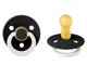 Пустушка BIBS 0-6 мес Colour Latex Round (круглая) – Black GLOW - изображение 5