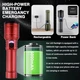 Мощный аккумуляторный LED фонарь HUUKERS FX-2503 5000 mAh, светодиодный ручной фонарь с линзой - изображение 10
