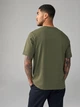 Футболка Next чоловіча XL базова, стандартний крій Regular Fit, зелена хакі - изображение 3