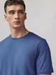 Футболка Next чоловіча S базова, стандартний крій Regular Fit, , синя - изображение 2