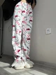 Штаны hello kitty | Плюшевые штаны хелоу китти белые - изображение 2