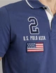 Чоловіча фудболка-поло U.S. Polo Assn: Slim Fit, 100% Cotton, персиковий трикотаж з аплікацією, Premium Quality L темно-синя - зображення 3