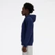 Мужское синее худи New Balance Sport Essentials Full Zip 46 (S) (MJ41502NNY) - изображение 3
