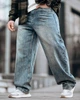 Мужские джинсы Delirium голубые Loose Fit, свободный крой коттон, городские джинсы street style 29 - изображение 2