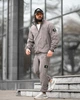 Мужской спортивный костюм Stone Island светло-серый плащевка жадка, куртка с капюшоном XXXXL - изображение 7