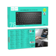 Бездротова міні-клавіатура GM70 2.4G Wireless Mini Keyboard (RU/EN) Чорна - зображення 2