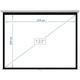 Проекційний екран GrandView CB-P133 4:3 WM5(SSW) настінний стельовий133" 270x203см - зображення 2