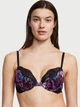 Комплект білизни Shine Strap Lace Push-Up Bra Thong Moody Floral Чорний 34C-S - зображення 2