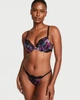Комплект білизни Shine Strap Lace Push-Up Bra Thong Moody Floral Чорний 34C-S - зображення 5