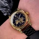Годинник наручний Awarder 021-3D Де би не був Gold-Black Steel - изображение 4