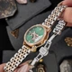 Годинник наручний Awarder 049 Silver-Gold-Green - изображение 7