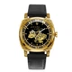 Годинник наручний Awarder 021-3D Де би не була Gold-Black-Black Leather - изображение 1