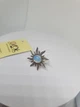 Кольцо серебряное 925 пробы Солнце с камнями лунный камень - изображение 4