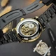 Годинник наручний Awarder 022 Black-Gold Mechanic Metall Не Забуду Дім - изображение 11