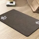 Гумовий килимок для годування котів і собак Petify Feeding Mat Коричневий антиковзний вологопоглинаючий килимок під миски швидковисихаючий стійкий до плям ТМ44 - зображення 1