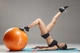 М'яч для фітнесу (фітбол) Power System PS-4011 Ø55 cm PRO Gymball Orange - изображение 4