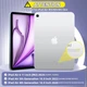Клавіатурний чохол, GOOJODOQ, A5678, фіолетовий, для iPad Air 6/5/4 11/10.9, знімна BT клавіатура, тримач Pencil, USB-C - зображення 4