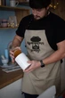 Фартух для чоловіка “Красунчик готує” з бородою, фартух на подарунок, з кишенею та регульованою застібкою - зображення 2