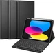 Чохол-клавіатура, FINTIE, CPAS004, Чорний, для iPad 10.9 (2022) A2757/A2777, Bluetooth, знімна клавіатура, тримач Pencil, TPU - зображення 1