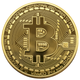 BTC Сувенірна монета Біткоїн Bitcoin без капсули колір: золото - зображення 3