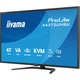 IIYAMA 42.5" 16:9 ips рк монітор, 3840х2160, 3 мс (gtg), 60 Гц, 450 кд/м2, kvm, hdr10, PiP/PbP, 2xHDMI 2.0/ x4373uhsu-b2 - изображение 4