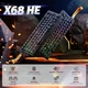 Механічна клавіатура на магнітних світчах Attack SHARK X68 HE Rapid Trigger, 8K, 68 key PBT, RGB, Win,Mac OS, УКР та АНГЛ, Black Contours /ЧОРНА (X68HEBC) - изображение 4
