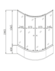 Душевая кабина Mixxus PLAIN SCT01 с высоким поддоном 90x90 см, серое стекло (MI6895) - изображение 8