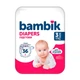 Дитячі підгузки-трусики 144 шт Bambik Medium розмір 3 (4-9 кг) Дитячі одноразові підгузники Pants з еластичним поясом та сухістю до 12 годин Памперси трусиками пантс для дітей - зображення 2
