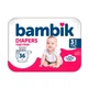 Дитячі підгузки-трусики 144 шт Bambik Medium розмір 3 (4-9 кг) Дитячі одноразові підгузники Pants з еластичним поясом та сухістю до 12 годин Памперси трусиками пантс для дітей - зображення 3