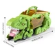 Вантажівка-транспортер динозавр-пожирач з 2 машинками TONICTOYS DINO-1 Зелений - зображення 3