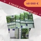 Сувенірні гроші "100 євро", 5 пачок по 80 подарункових купюр - зображення 2