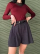 Элегантные женские шорты-юбка "Royce", графитовый 42-44 - изображение 9