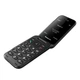 Мобільний телефон розкладний Panasonic KX-TF600EXB 2.7" 320x240 TFT Nano-SIM 1100 mAh IP44 Black - зображення 6