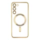 Чохол TPU Metallic Full Camera with Magsafe для Samsung Galaxy S23+ 5G (S916) Gold - зображення 1