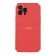 Чохол Silicone Case Full Size with Frame для iPhone 12 Pro Max 27.Peach - изображение 1