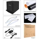 Лайтбокс Puluz PU5060 60 см 36W USB черный для предметной съемки с 2 лампами и 6 фонами - изображение 4