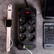 Сетевой фильтр удлинитель 3м 6 розеток 4 USB 2 Type-C 2500 Вт черный для дома и офиса модель F33U - изображение 2