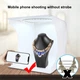 Лайтбокс Puluz PU5030 30 см кольцевая лампа 128 светодиодов 1-10W USB 6 фонов белый - изображение 7