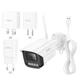 Смарт камера вулична HD 2MP IP65 з нічним баченням та Wi-Fi Hoco D4 біла - зображення 5