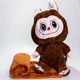 Мягкая игрушка плед подушка 3 в 1 Лабубу коричневый размер 100x180см для дома отдыха и путешествий - изображение 6