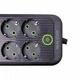 Сетевой фильтр удлинитель 8 розеток 3 USB 1 Type-C 2500 Вт 4.8 м белый F20U - изображение 4