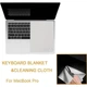 Защитная накладка Standart NPK для клавиатуры ноутбука MacBook 15-16 дюймов 1 шт Бежевый - изображение 4