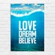 Плакат-постер Кавун Love Dream Believe А1 Разноцветный ПЛ000900А1 - изображение 1