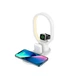 Бездротова зарядка 4-в-1 з нічником 15W Magnetic 4 In 1 Wireless Charger Stand Bedside AY-41 White - зображення 1