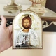Серебряная икона с позолотой Иисус Христос, Спаситель, православная, подарочная, 16*12 см - изображение 5